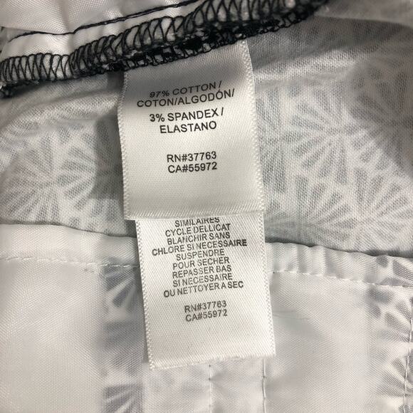 Laundry by Shelli Segal Fan Print Shorts in Black and White 14 EUC - Picture 8 of 8